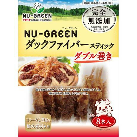 New Green Completely additive-free Duck fiber stick double roll 8 pieces