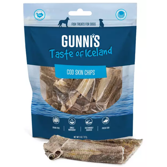 Gunni's Taste of Iceland Cod Skin Chips 9oz