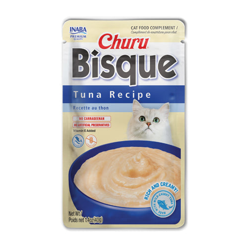 Inaba Cat Churu Bisque Tuna Recipe 40g 3pk Gogo Pets