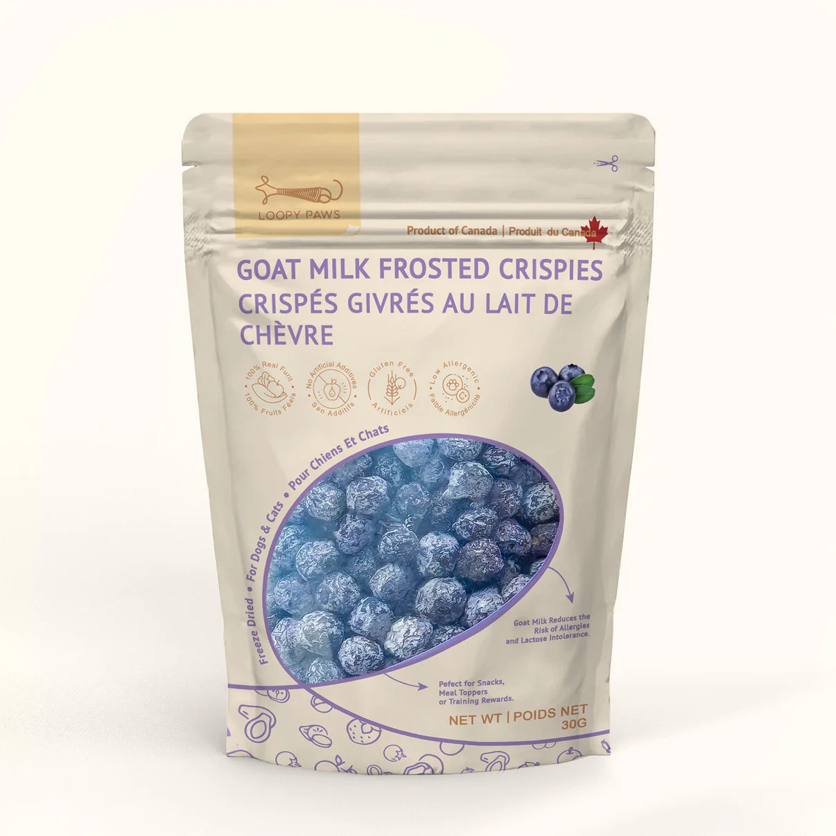 Loopy Paws Goat Milk Frosted Crispies