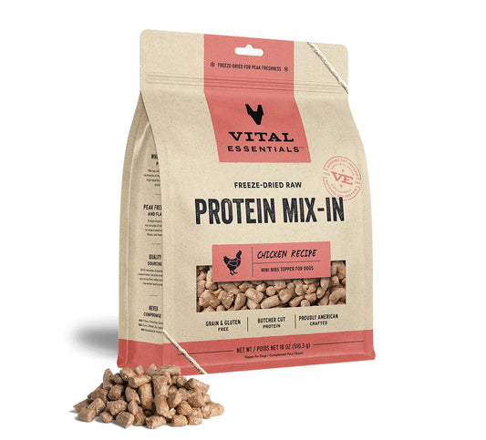 VE FDR Protein Mix-In Chicken Mini Nibs Topper Dogs
