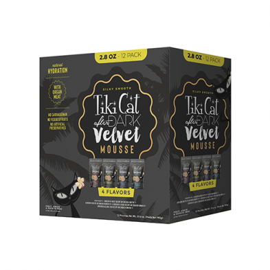 Tiki Cat® After Dark™ Velvet™ Mousse Variety Pack Wet Cat Food 12 x 2.8oz
