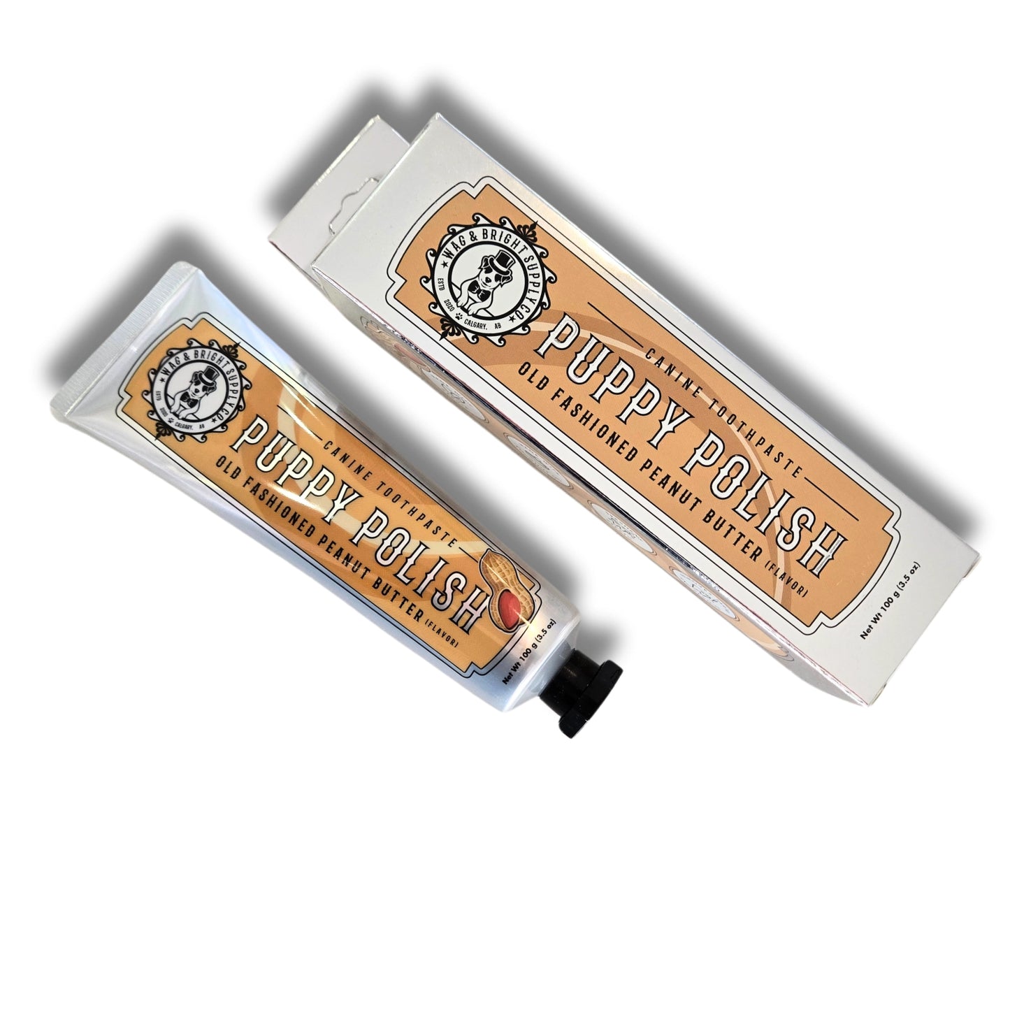 Wag & Bright Puppy Polish Toothpaste - Old Fashioned Peanut Butter