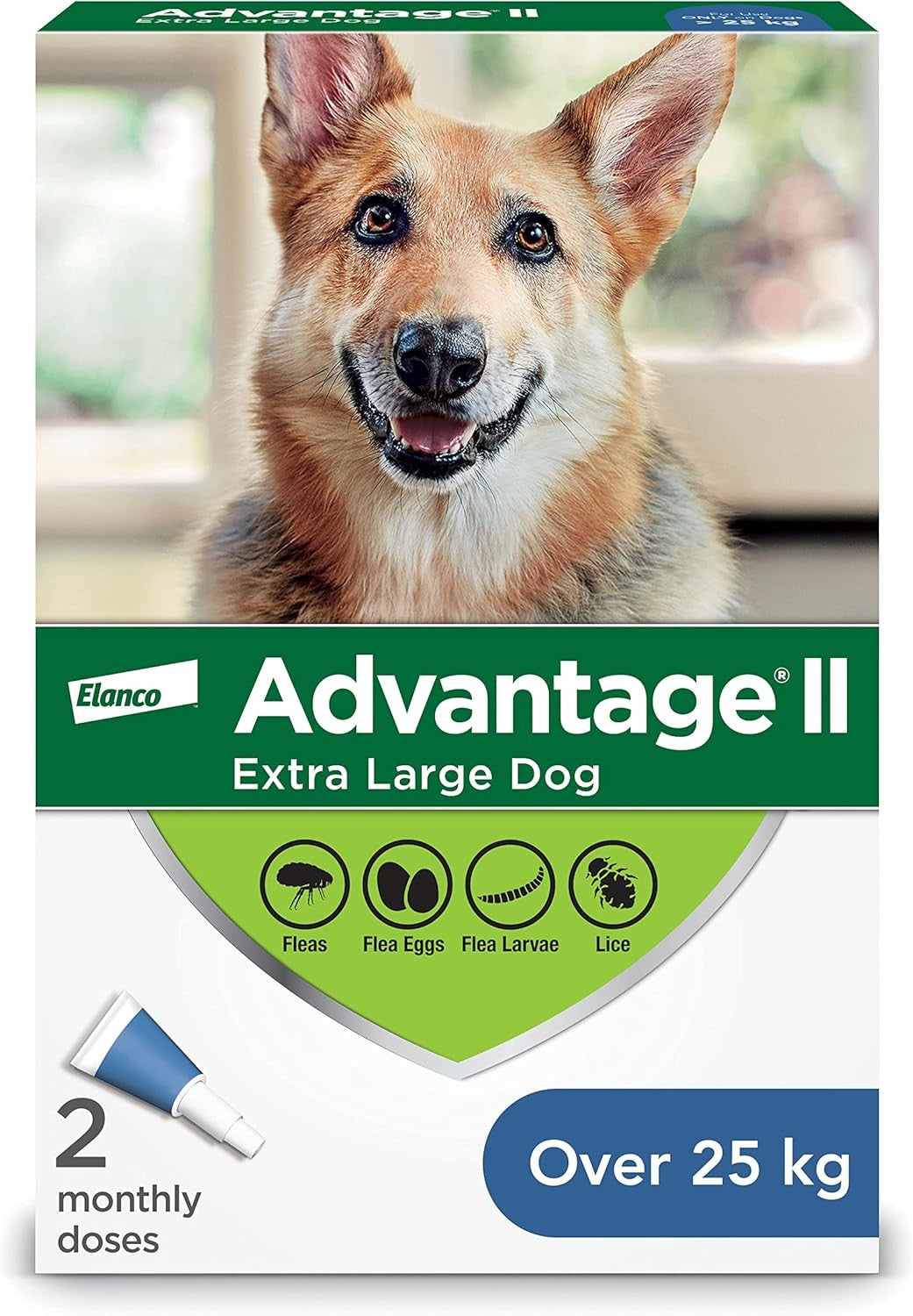Advantage II Topical Flea+Lice Protectionl for X-Large Dogs over 25kg