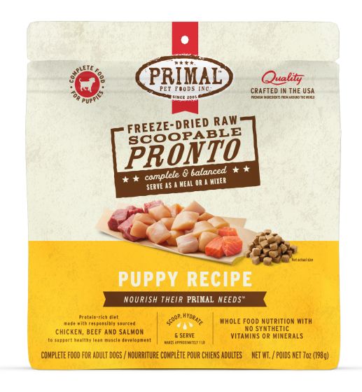 PRIMAL Freeze Dried Raw Pronto Puppy Chicken and Salmon Recipe DOG