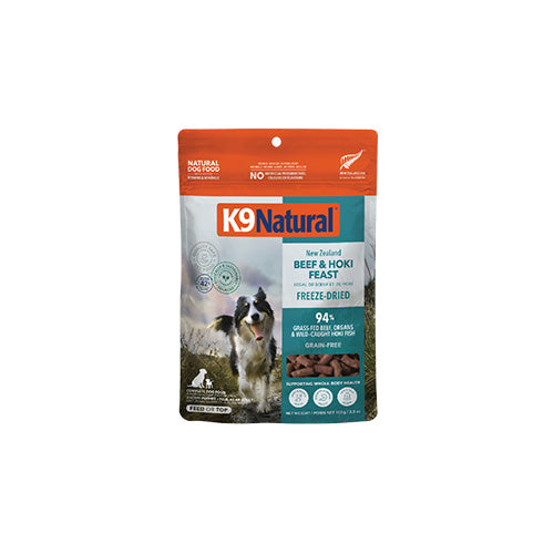 K9 Natural™ Beef & Hoki Feast Freeze-Dried Topper for Dogs 100 gm