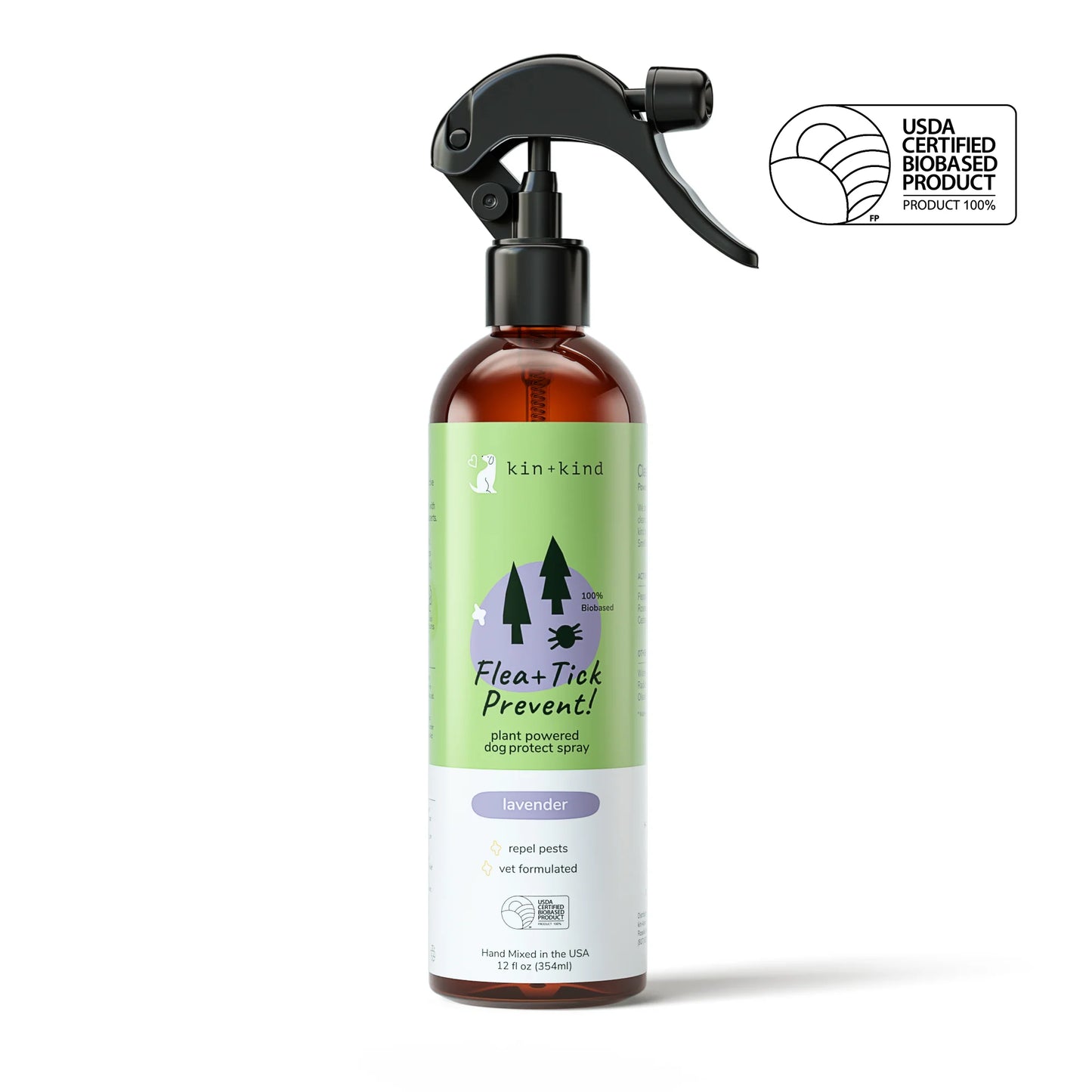 Kin + Kind Outdoor Shield Spray - Flea+Tick Lavender Repel