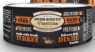 Oven-Baked Tradition Grain Free Turkey Pate Cat 5.5oz