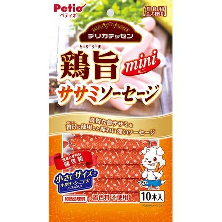 Petio Chicken Mini Sausage 10 pieces-Dogs