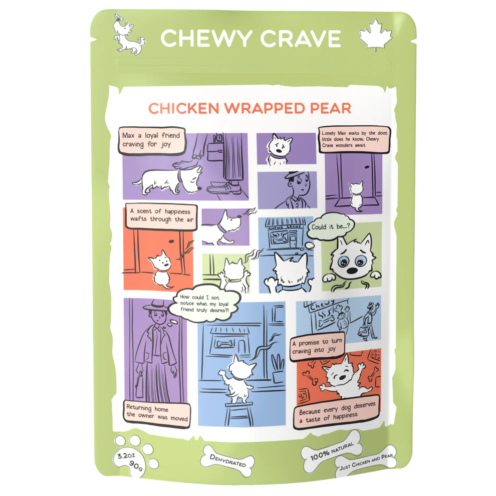 Chewy Crave Chicken Wrapped Pear 90g