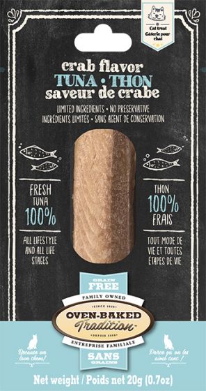 Oven-Baked Tradition Tuna And Crab Flavour Fillet Treats Cat 20g