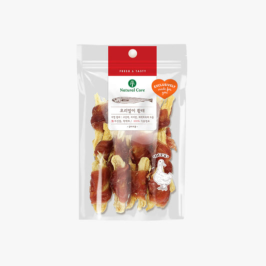 Natural Core Duck Wrapped with Pollock Dog Jerky Treats 70g
