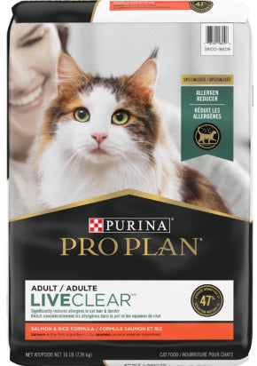 Pro Plan Cat Live Clear Dry Food - Salmon & Rice