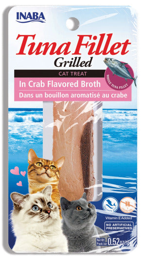 NEW! Inaba Cat Grilled Fillets - Tuna in Crab Flavored Broth