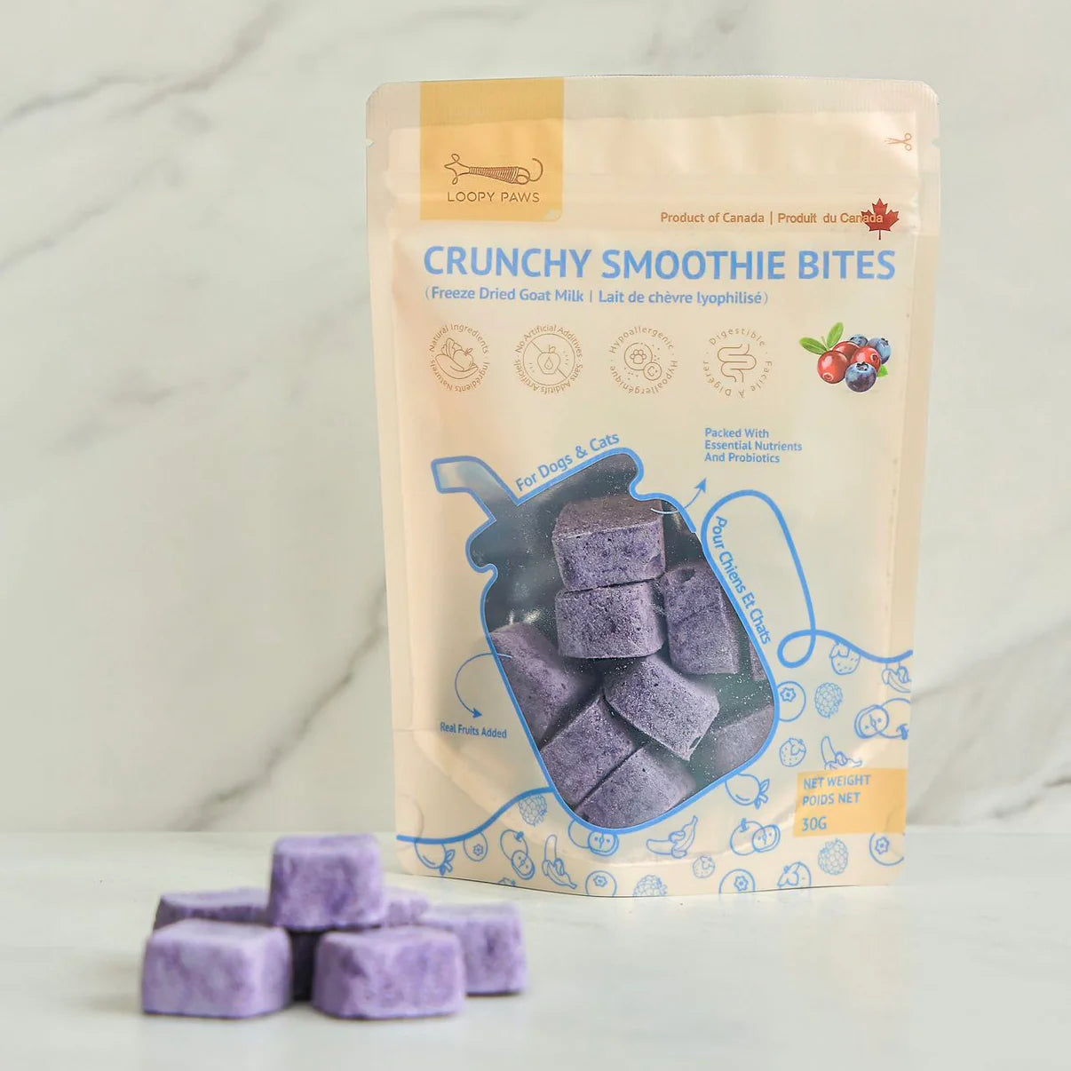 Loopy Paws Crunchy Smoothie Bites 40G