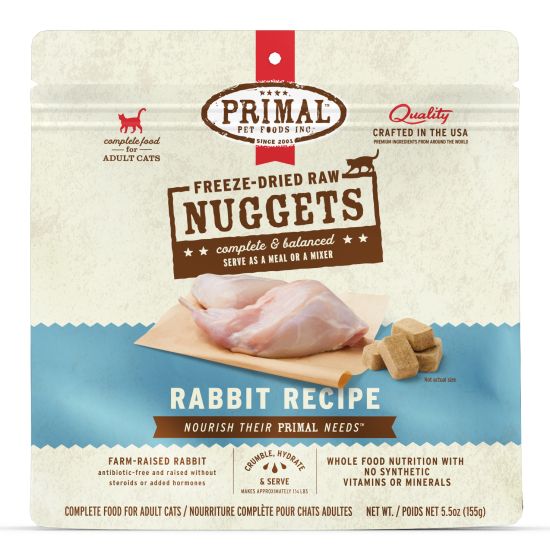 Primal Freeze Dried Rabbit Nuggets Cat