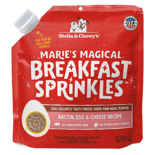 Stella & Chewy's® Marie's Magical Breakfast Sprinkles™ Bacon, Egg & Cheese Recipe Freeze-Dried Raw Meal Topper for Dogs 7oz