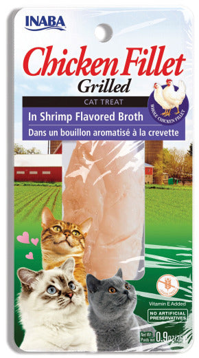 NEW! Inaba Cat Grilled Fillets - Chicken in Shrimp Broth