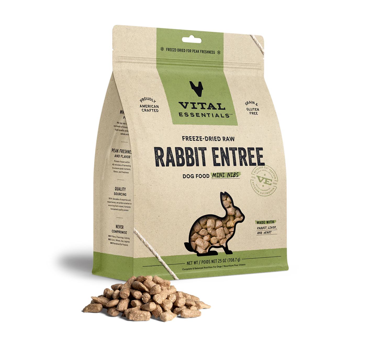 VE FDR Rabbit Entree Dog Food Mini Nibs