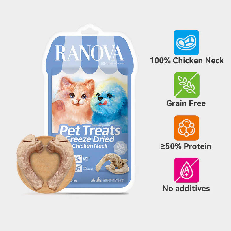 Ranova Freeze Dried Chicken Neck For Cat & Dog - 48g