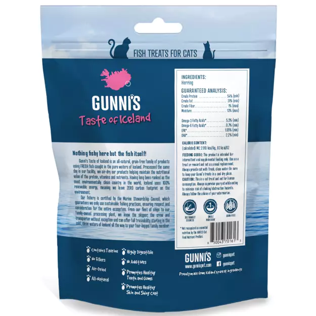 Gunni's Taste of Iceland Herring Omega Bites Cat 1.5oz