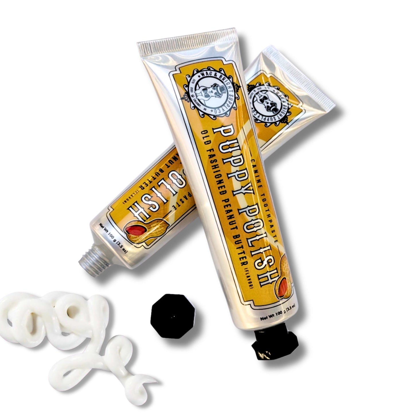 Wag & Bright Puppy Polish Toothpaste - Old Fashioned Peanut Butter