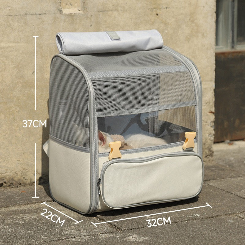 Breathable Pet Carrier Bakcpack - Grey