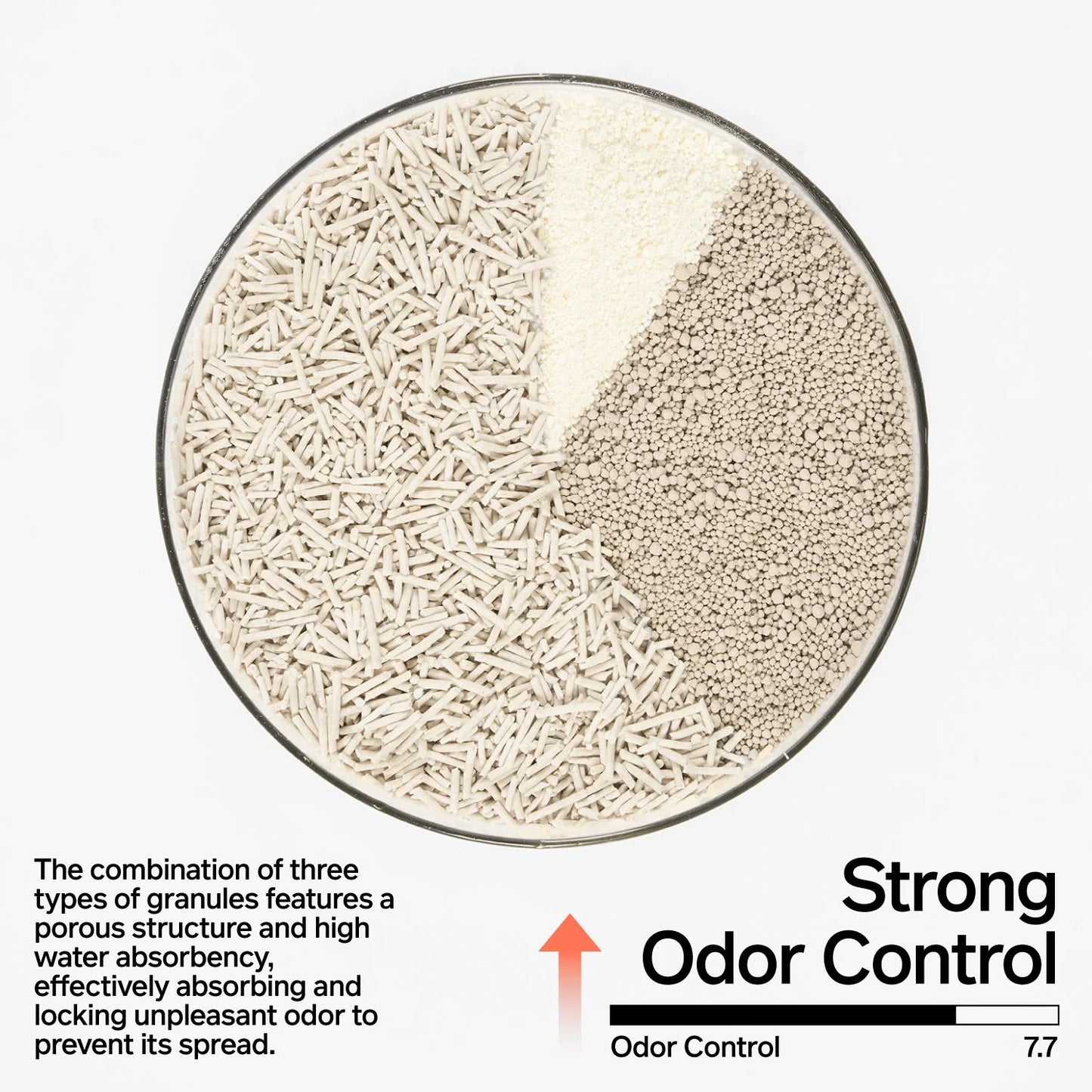 Pidan Tofu 60%, Bentonite Clay 30%, Strach 10% Cat Litter 2.4 kg