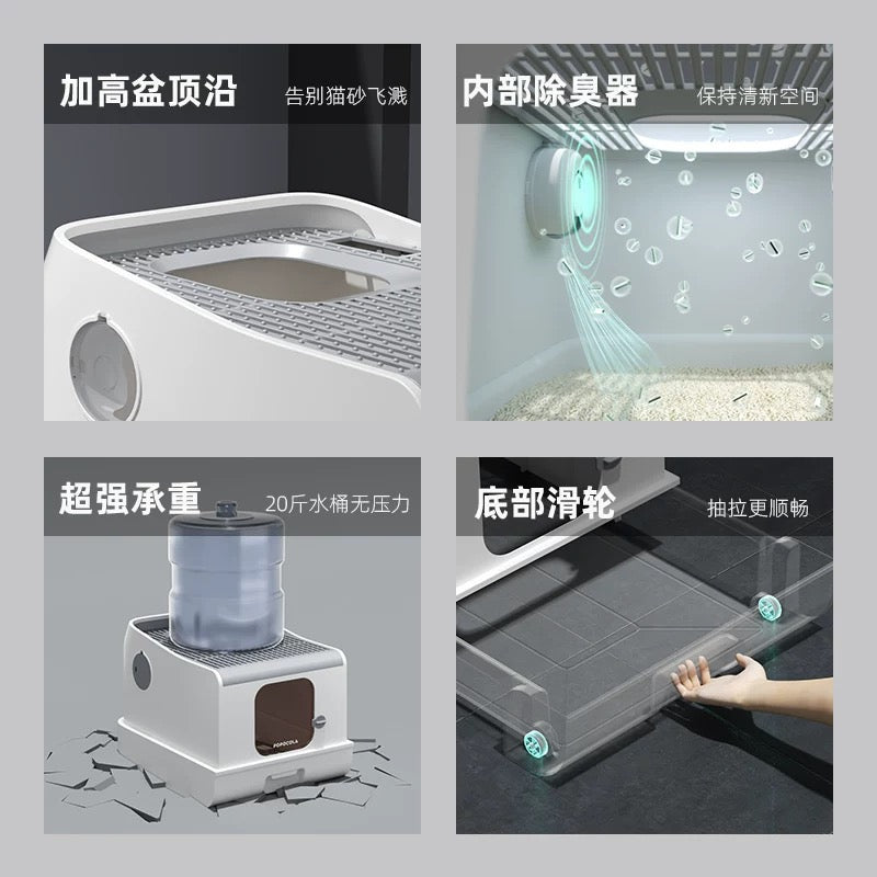 Popocola Top-Entry Cat Litter Box