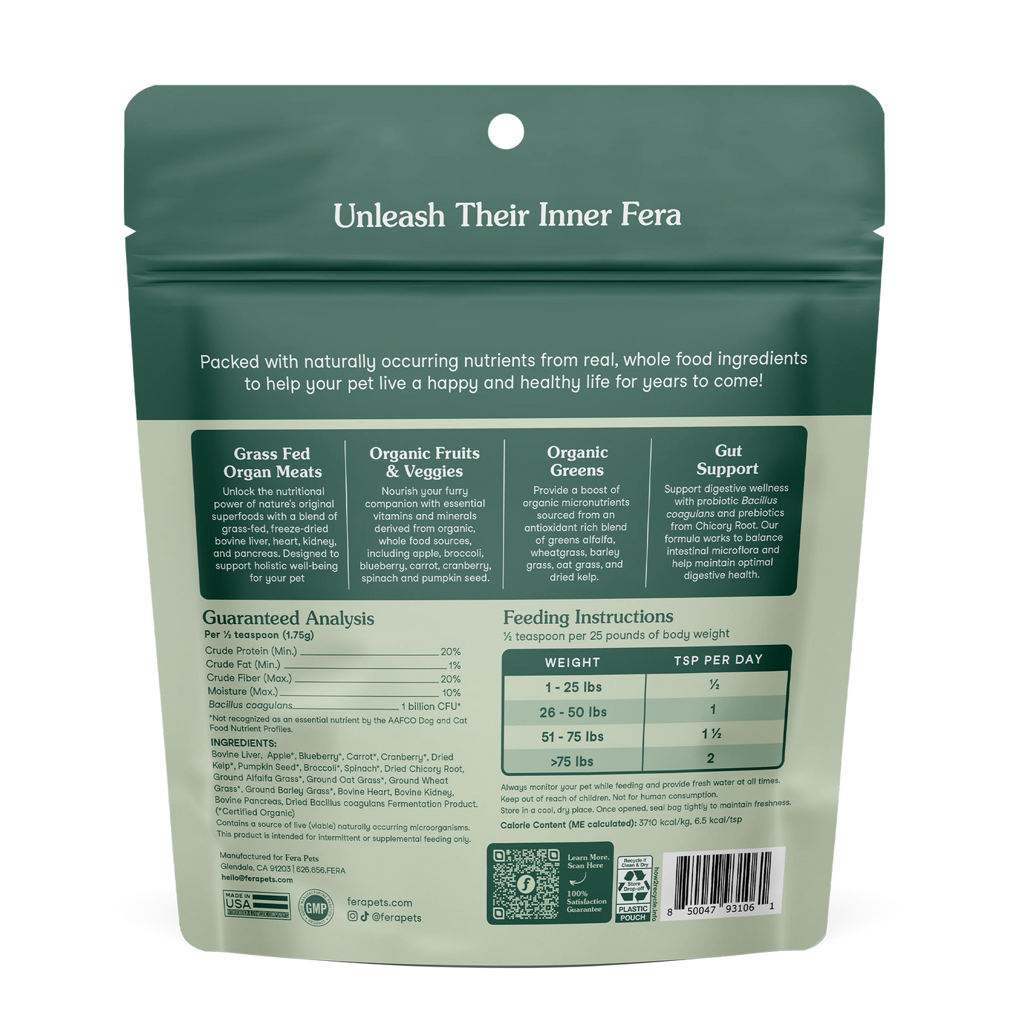 Fera Pets – Wholefood Multivitamin for Dogs & Cats – 105g