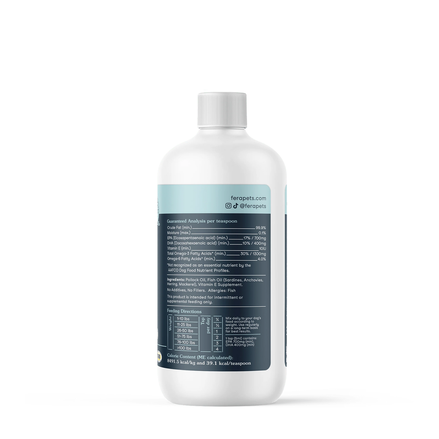 Fera Pets – Fish Oil for Small Dogs & Cats, Liquid