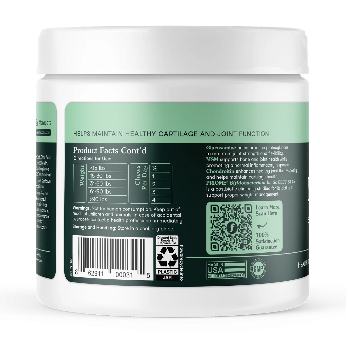 Fera Pets – Hip + Joint for Dogs, Soft Chews – 90 count