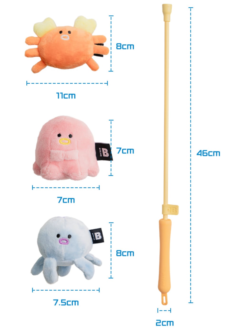 BITEME Catch Me Tug Fishing Rod Toy (3 types)