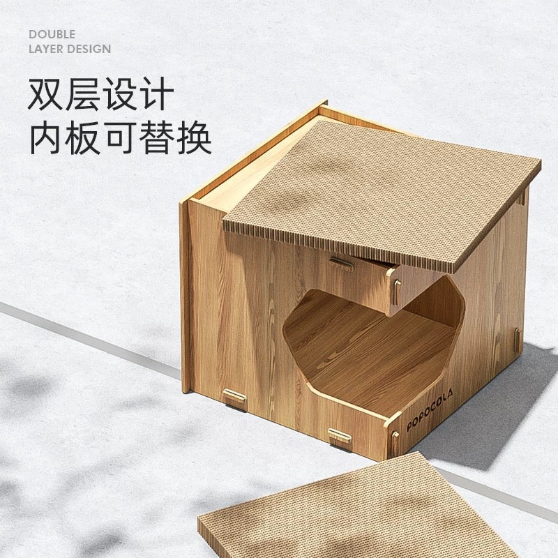 Popocola Wooden Pet House