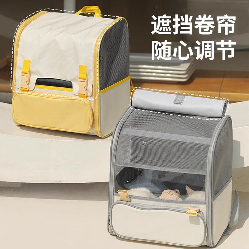 Breathable Pet Carrier Bakcpack - Grey