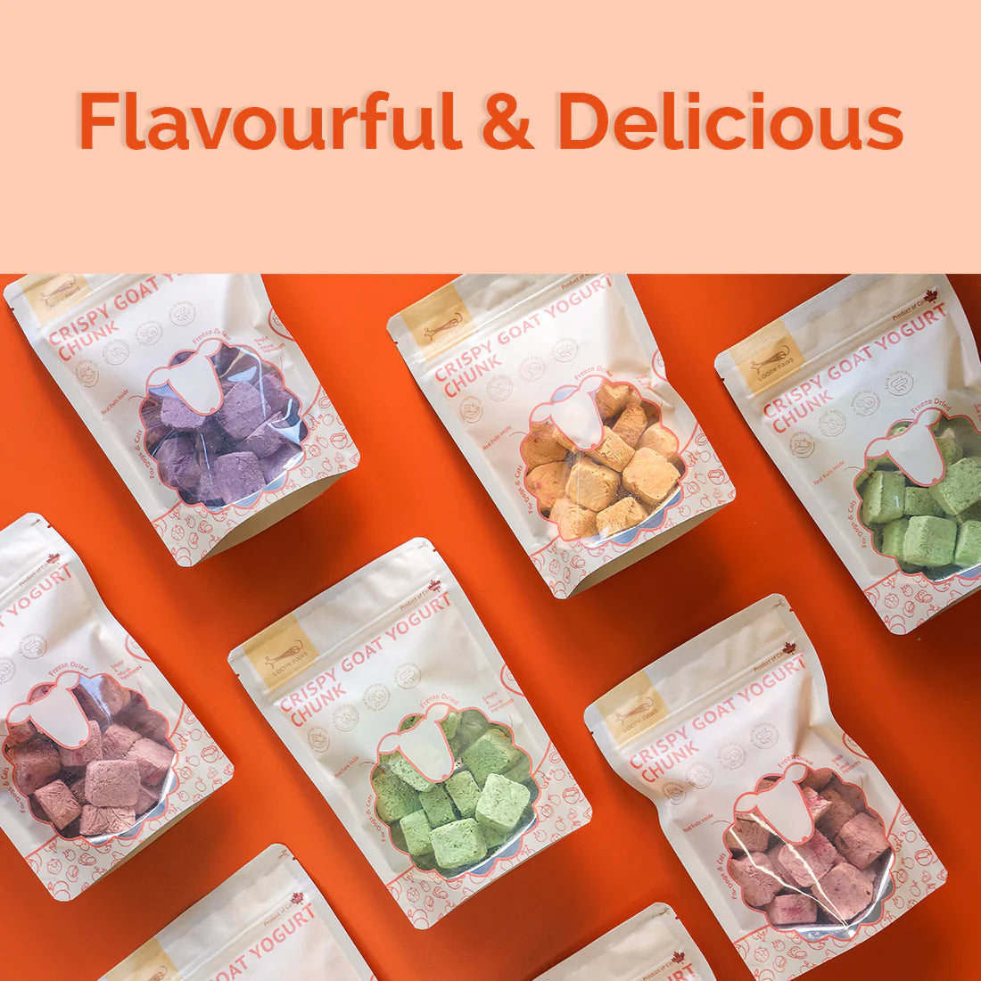 Loopy Paws Crispy Goat Yogurt Chunk 30G