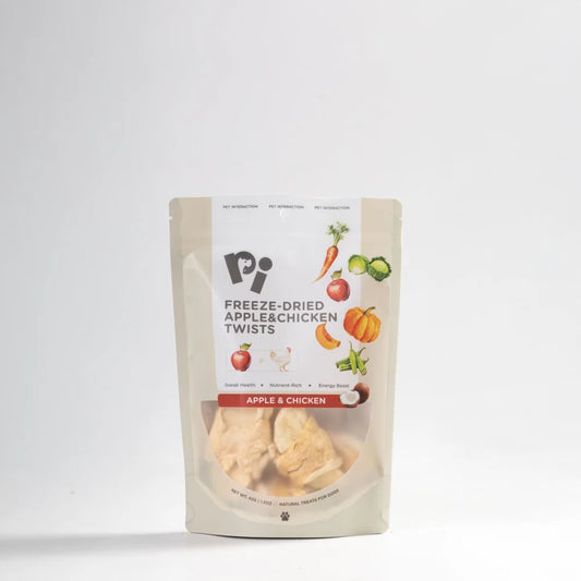 PI Pet Food – Freeze-Dried Apples & Chicken Twists – 42g