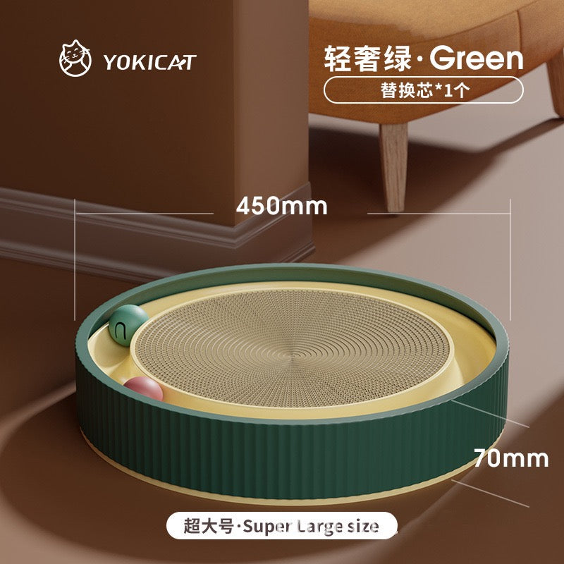 3-in-1 Cat Scratcher & Toy Disk