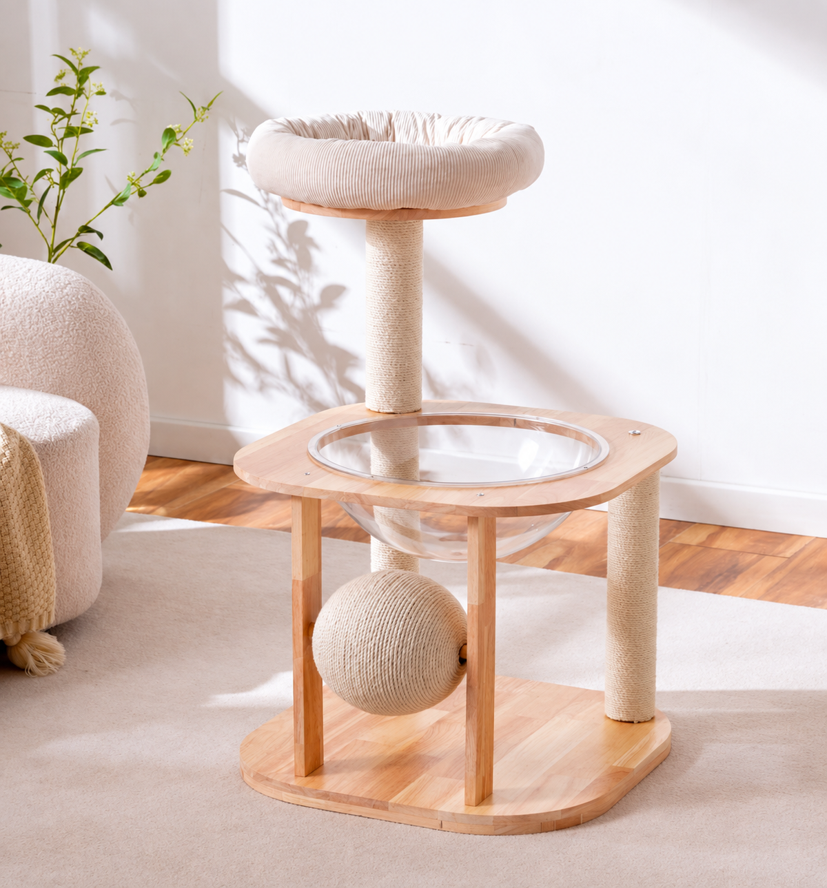 The Purrfect Perch — Modern Compact Cat Tree