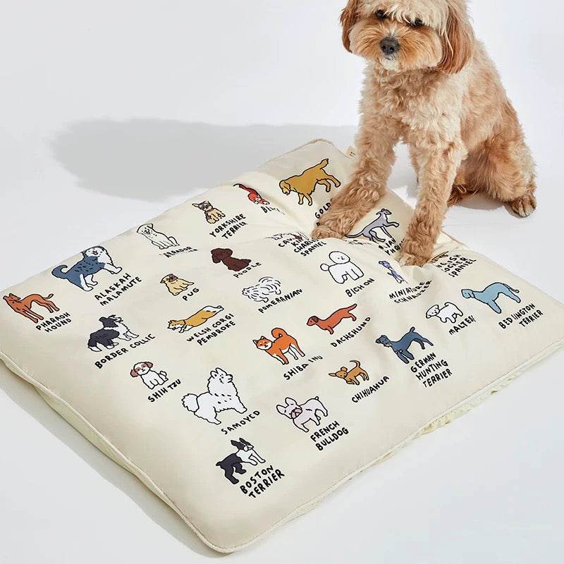 Cocoba Ice silk&Cotton Dual-Sided All-Season Pet Bed