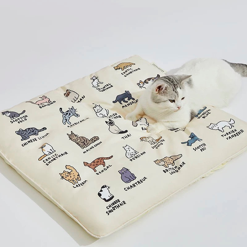Cocoba Ice silk&Cotton Dual-Sided All-Season Pet Bed