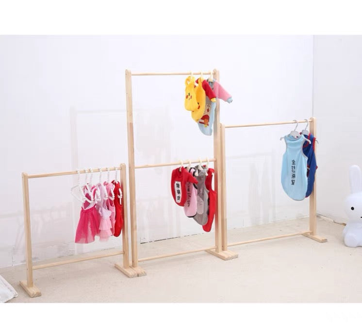 Pet wooden Clothing Rack-double layered