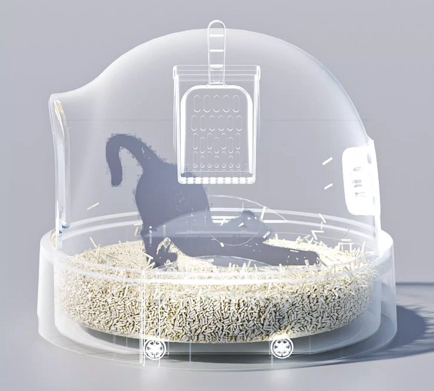 Popocola Snow House Cat Litter Box