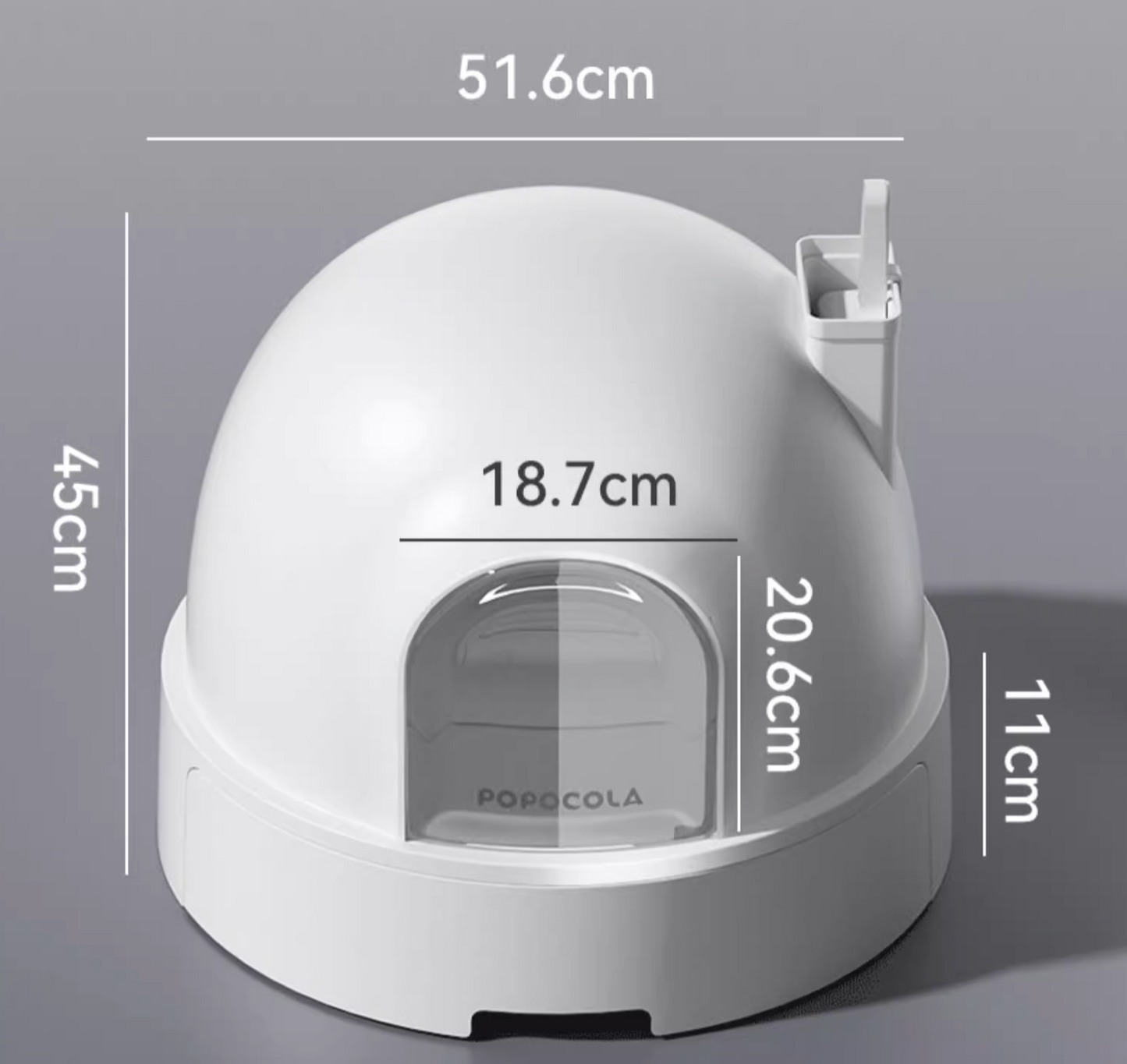 Popocola Snow House Cat Litter Box