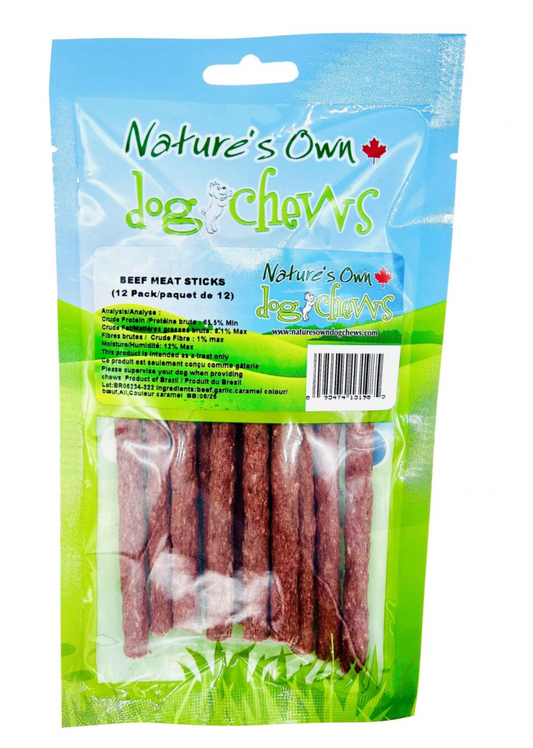 Nature's Own - 100% BEEF MEAT STICK (5″ long)(12 pack)