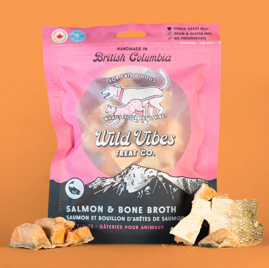 Wild Vibes Salmon & Bone Broth Treats 75g