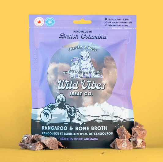Wild Vibes Kangaroo & Bone Broth Treats 58g
