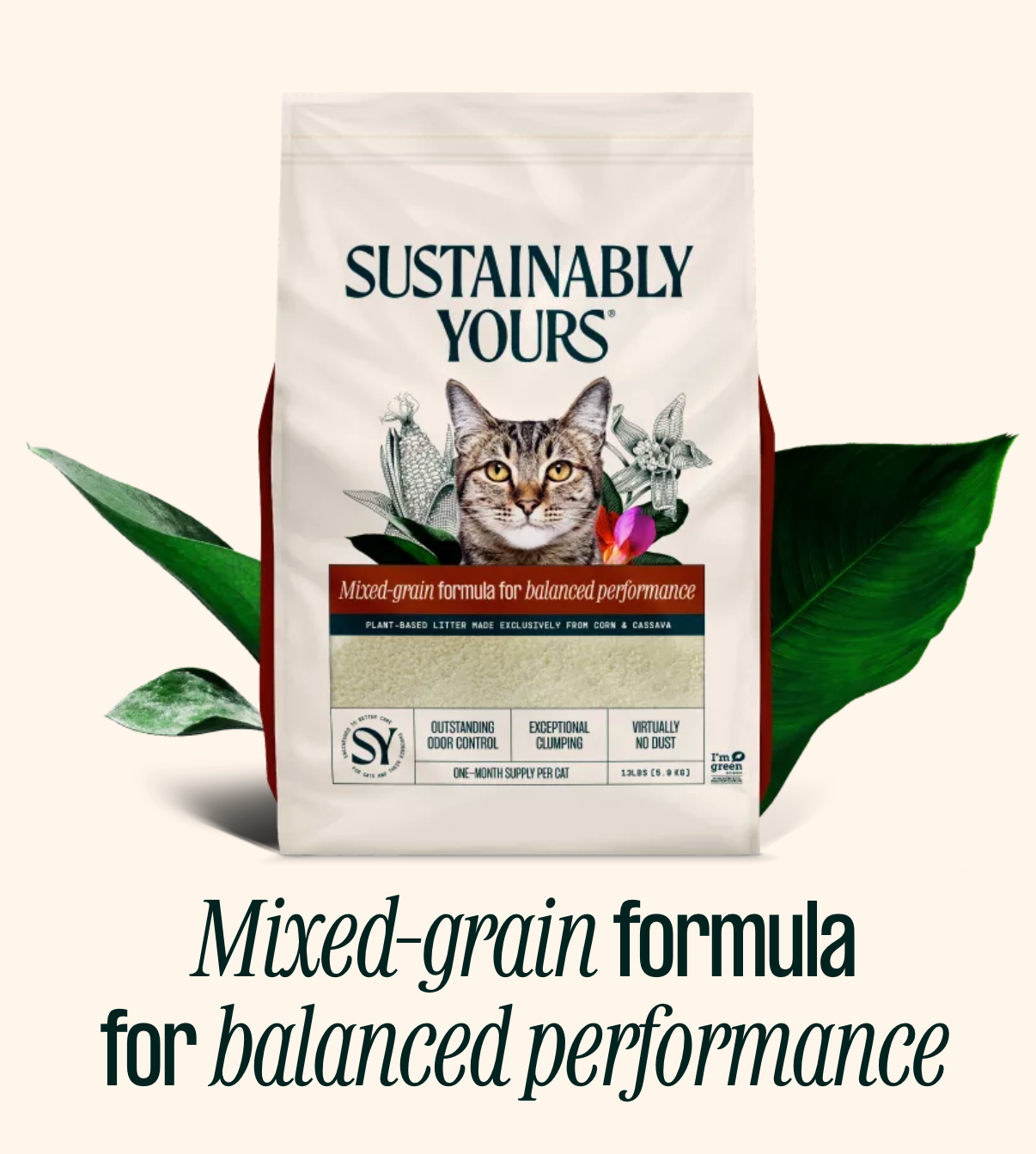 Sustainably Yours Cat Litter Mixed-grain formula