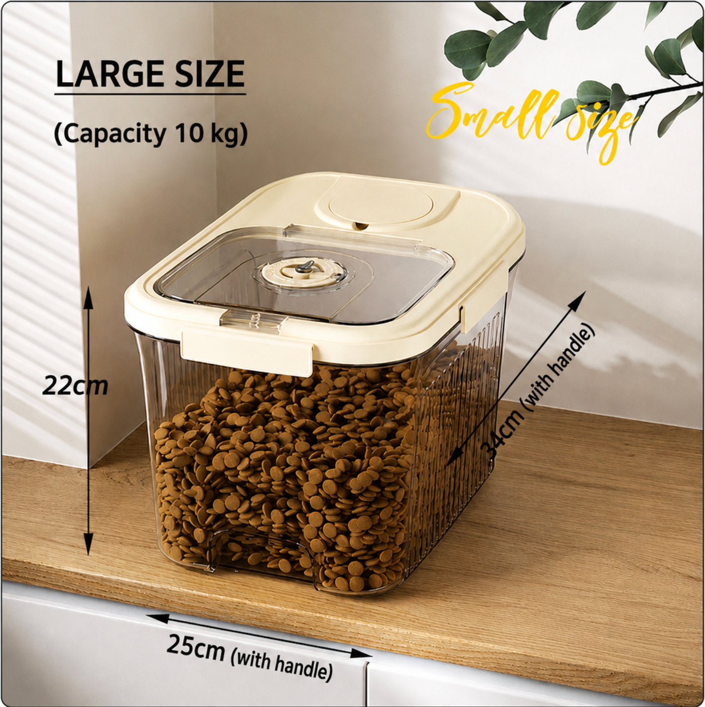 Airtight Pet Food Storage Container – 10kg Capacity