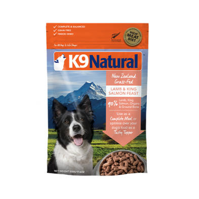 K9 NATURAL™ LAMB & KING SALMON FEAST FREEZE-DRIED DOG FOOD